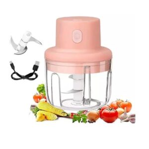 Electric Mini Chopper, Fruit-Vegetable Cutter USB Rechargeable